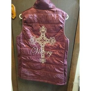 Cowgirl Tuff victory puffer vest sz L